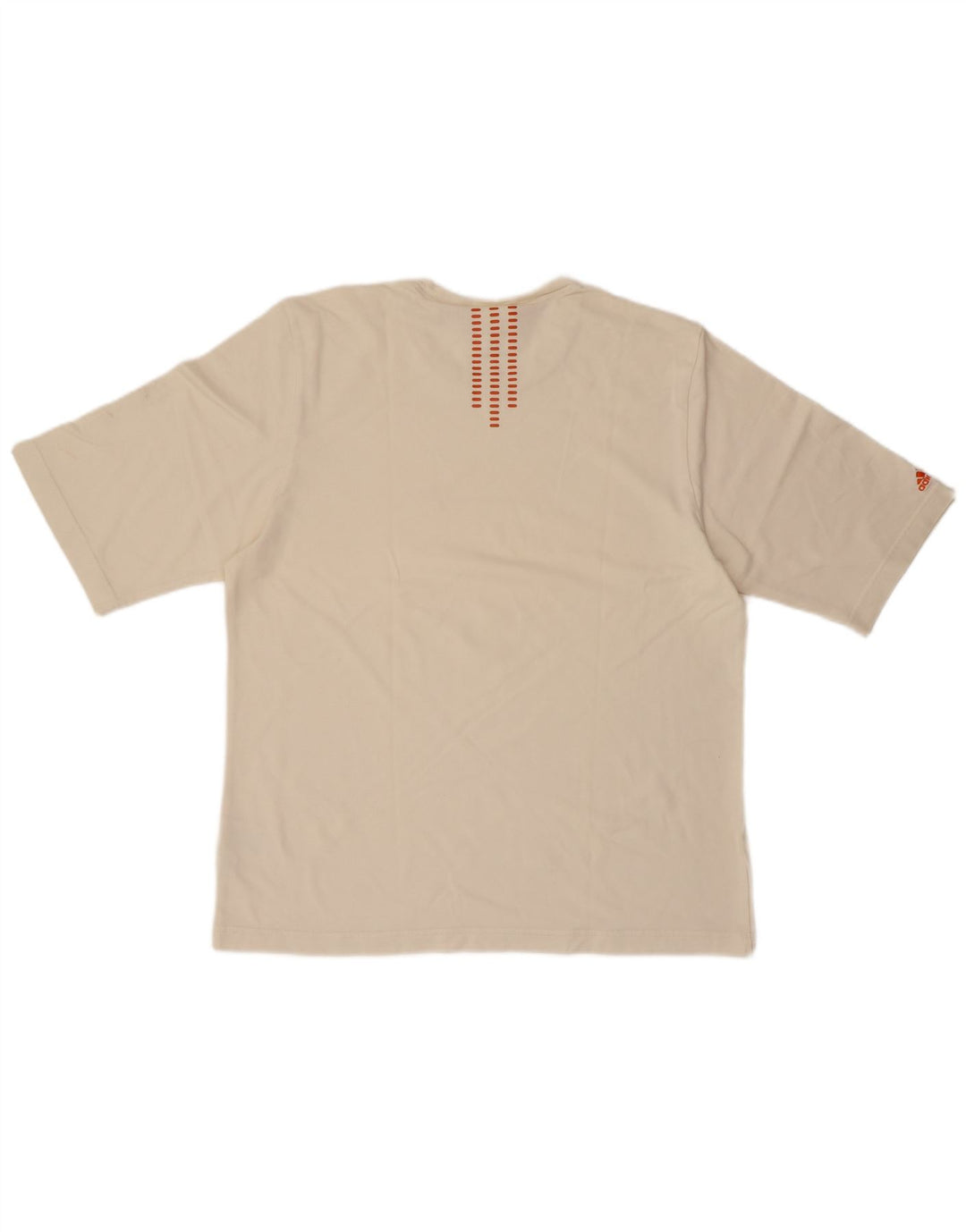 ADIDAS Grafisk T-shirt til mænd, stor off-hvid bomuld