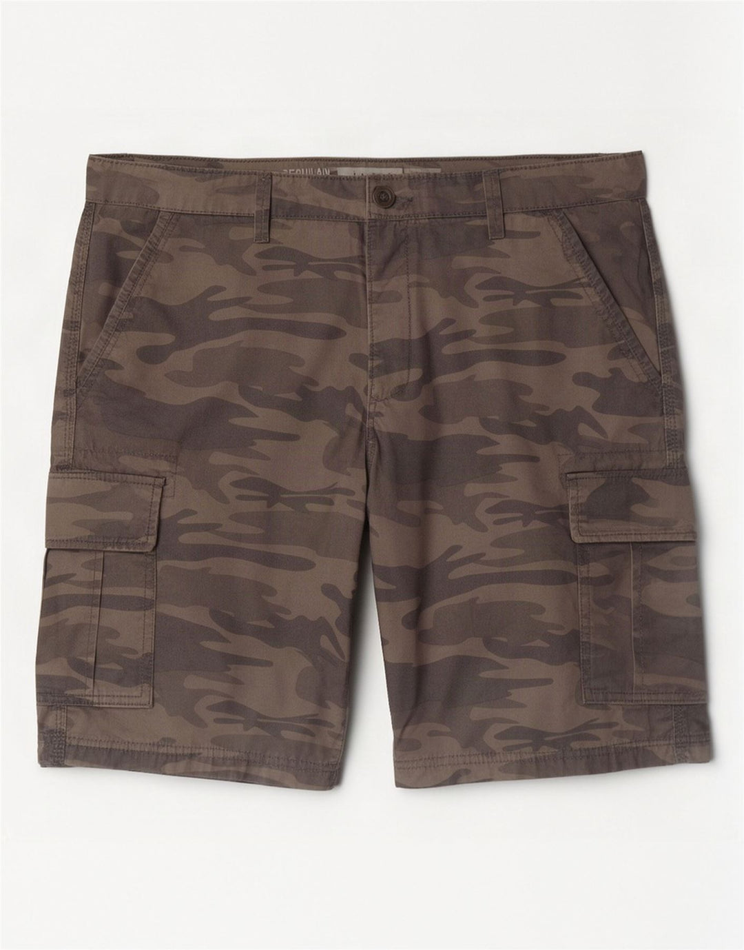 I Extenso Herre Regular Cargo Shorts W36 Stor Grå Camouflage Bomuld