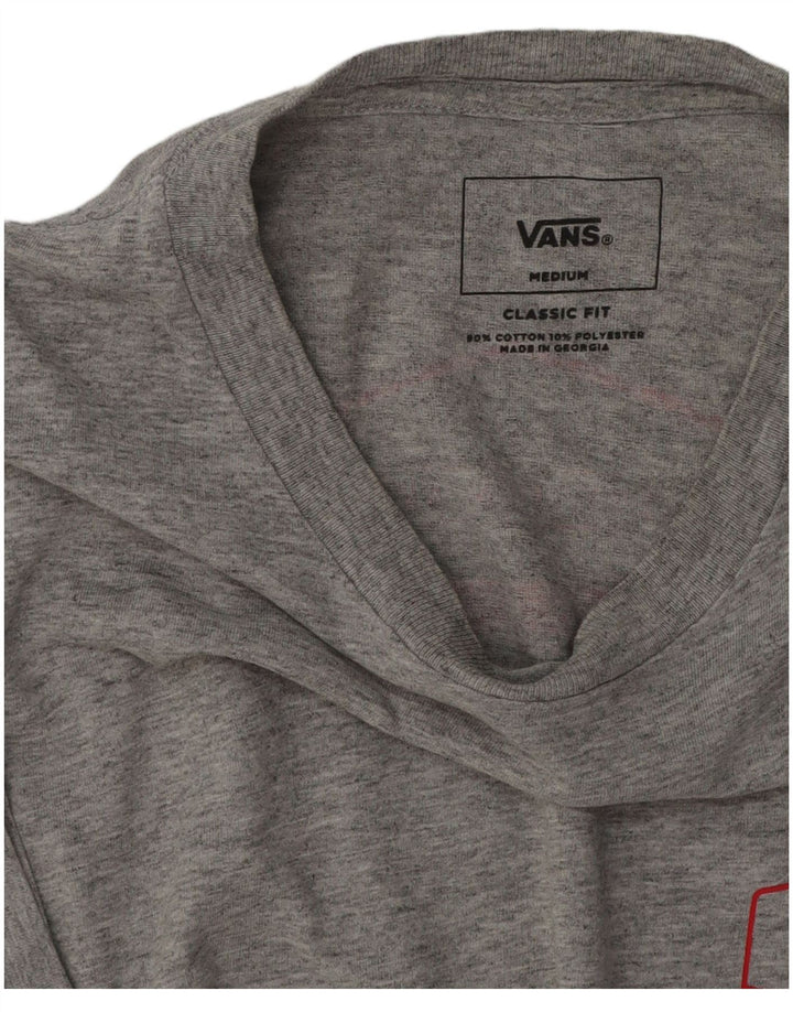 Vans Herre Classic Fit T-shirt Top Medium Grey Flecked Bomuld