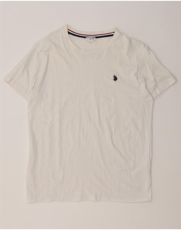 U.S. Polo Assn. Herre T-shirt Top Stor hvid bomuld