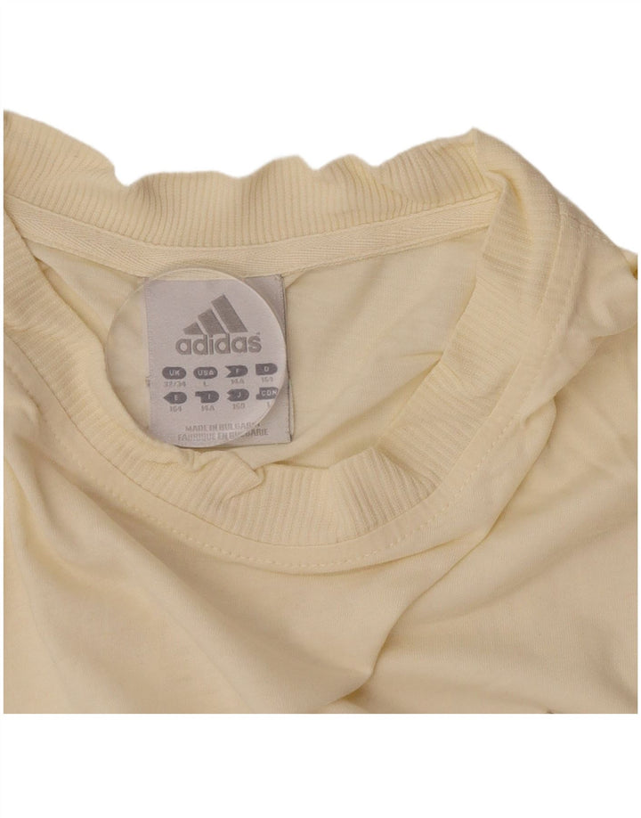 Adidas Boys T-Shirt Top 13-14 år Gul