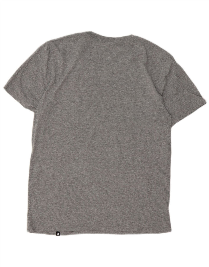 Hurley Herre T-Shirt Top Lille grå Flecked Bomuld