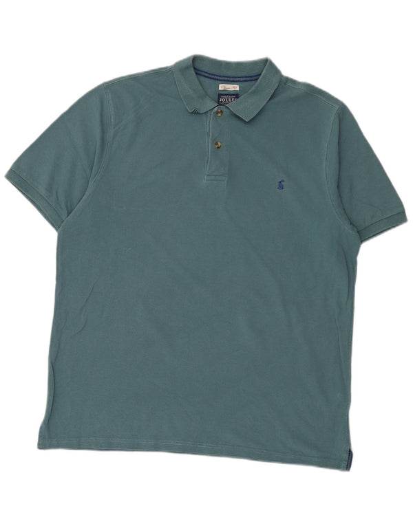 Joules Mens Classic Fit Polo Shirt Large Blue Cotton