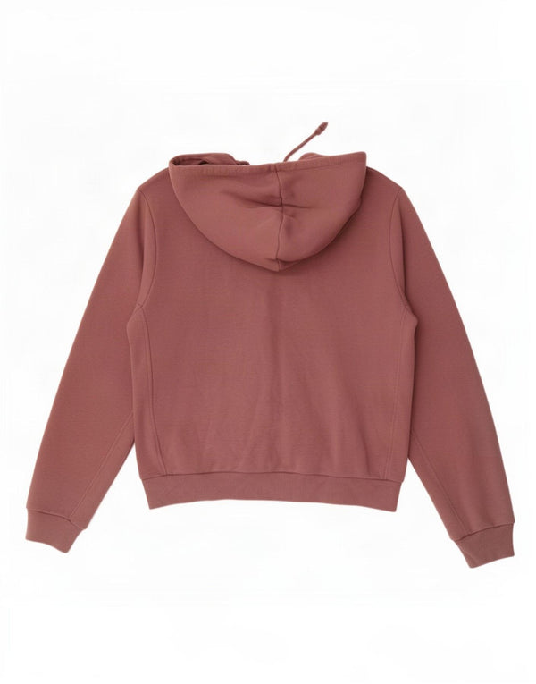 Adidas Womens Zip Hoodie Sweater UK 16/18 Large Pink Cotton