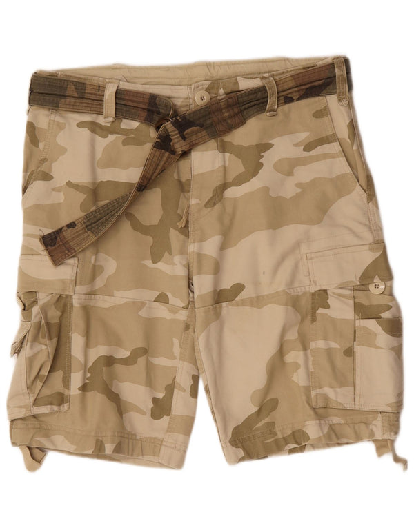 Brandit Herre Cargo Shorts 2XL W42 Beige Camouflage Bomuld