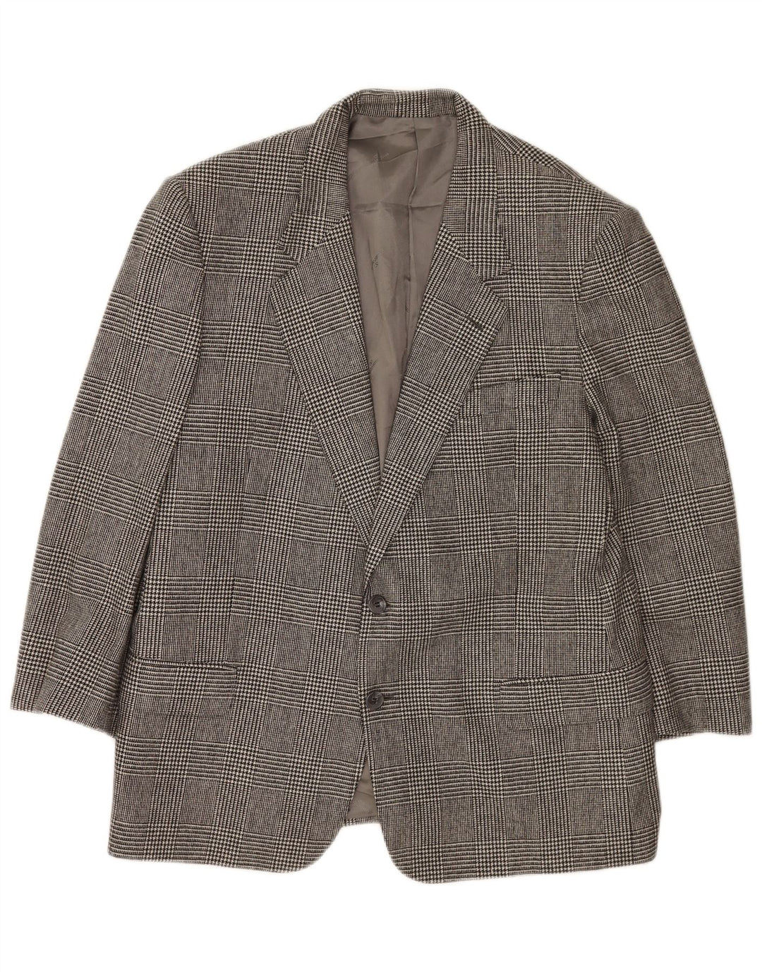 Valentino Herre 2-knaps blazerjakke IT 54 2XL Grå Houndstooth
