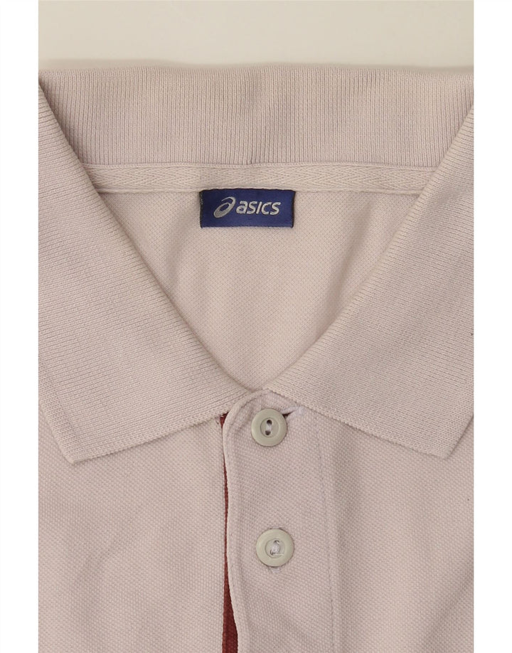 ASICS Mens Polo Shirt Large Pink Cotton Vintage Asics and Second-Hand Asics from Messina Hembry 