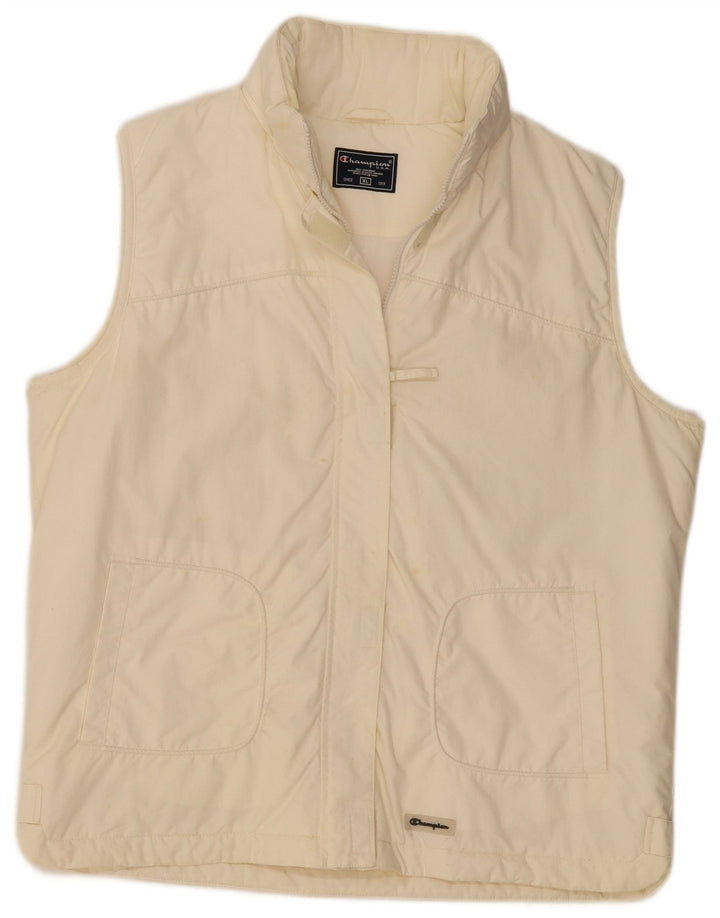 CHAMPION Womens Gilet UK 18 XL Off White Polyamid