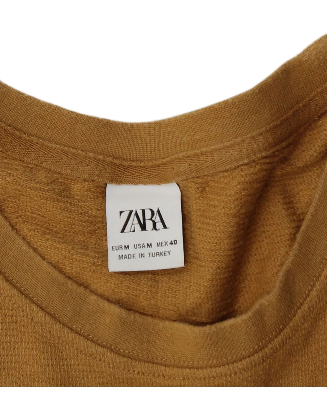 Zara Dame Oversized T-Shirt Top UK 12 Medium Brun