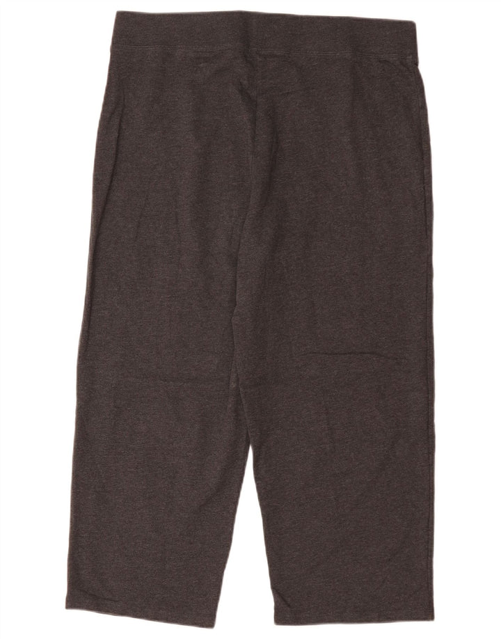 MARKS & SPENCER Capri Leggings til kvinder UK 14 Stor grå bomuld
