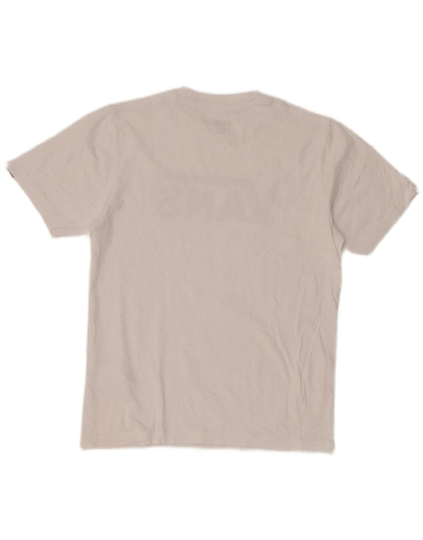 Vans Grafisk T-Shirt Top UK 12 Medium Hvid Bomuld
