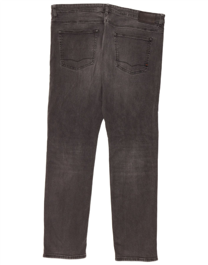 Hugo Boss Herre Delaware Slim Jeans W38 L34 Grå Bomuld