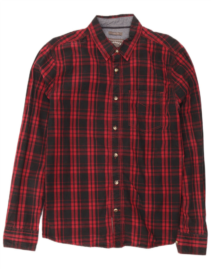Fat Face Herre Classic Fit skjorte Medium Sort ternet bomuld