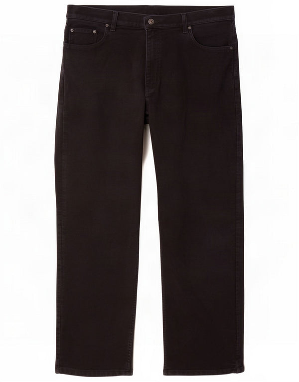 Marks & Spencer Straight Jeans til mænd W38 L31 Sort bomuld
