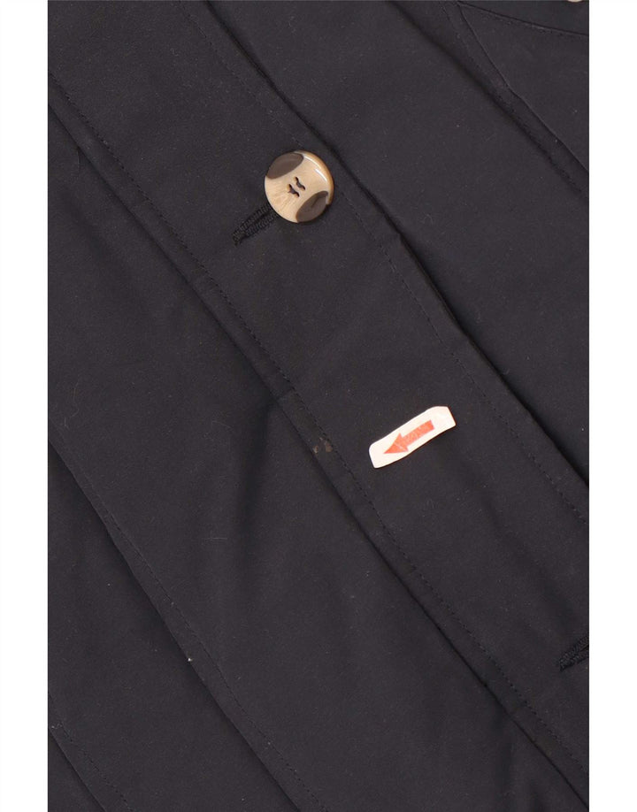 Woolrich Dame Polstret Frakke UK 10 Small Navy Blue Polyamide