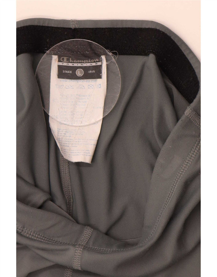Champion Womens Grafiske Leggings UK 14 Large Grey Polyamid