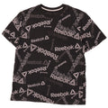 Reebok Herre grafisk T-shirt Top Stor sort bomuld