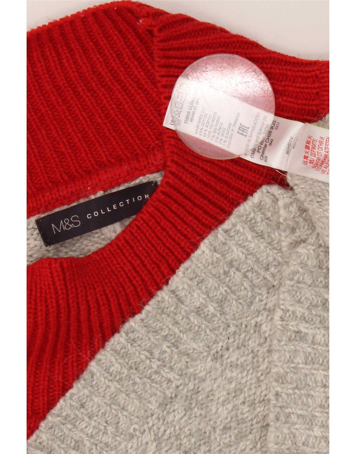 Marks & Spencer Dame Kortærmet Turtle Neck Sweater UK 18 XL Gre