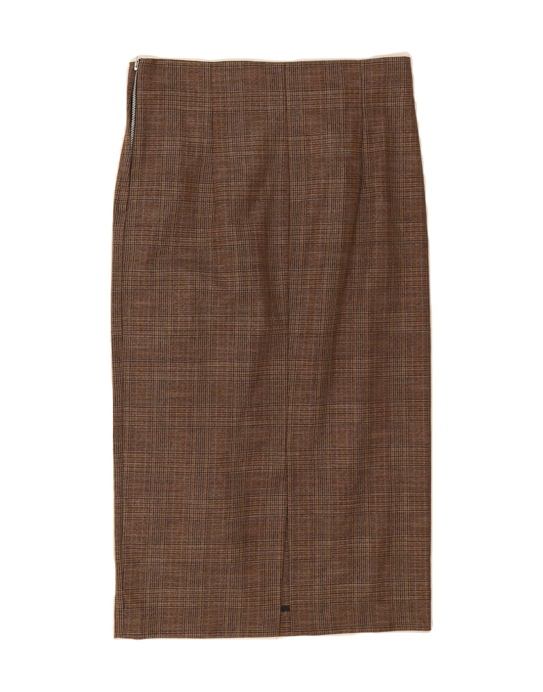 ZARA Womens Straight Skirt Medium W28  Brown Houndstooth Vintage Zara and Second-Hand Zara from Messina Hembry 