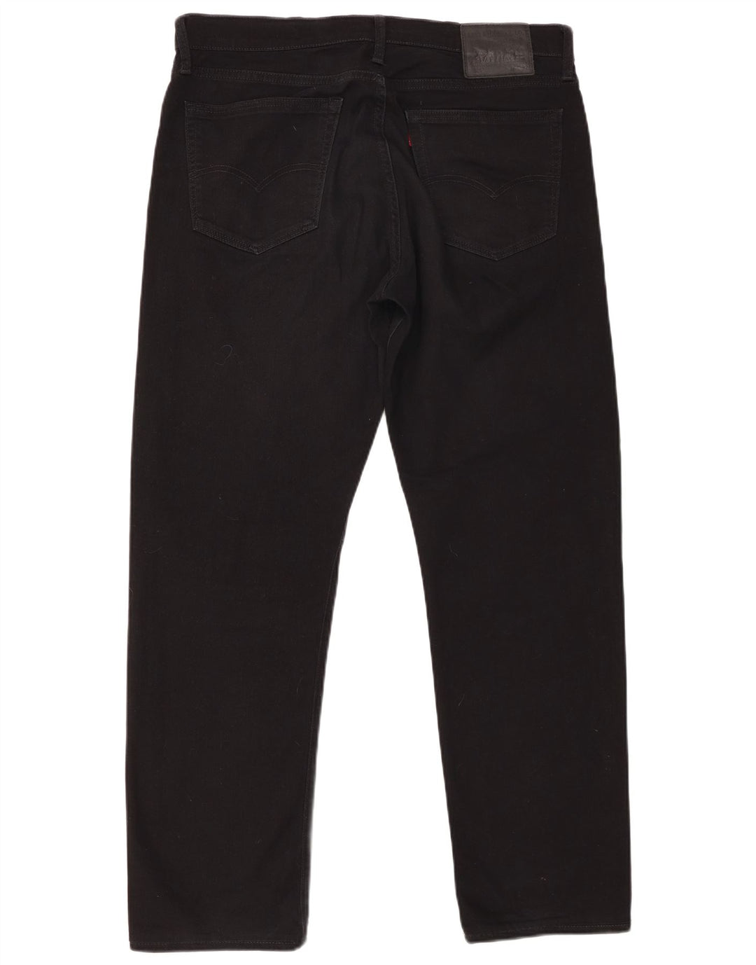 LEVI'S Herre 504 Straight Jeans W36 L32 Sort Bomuld