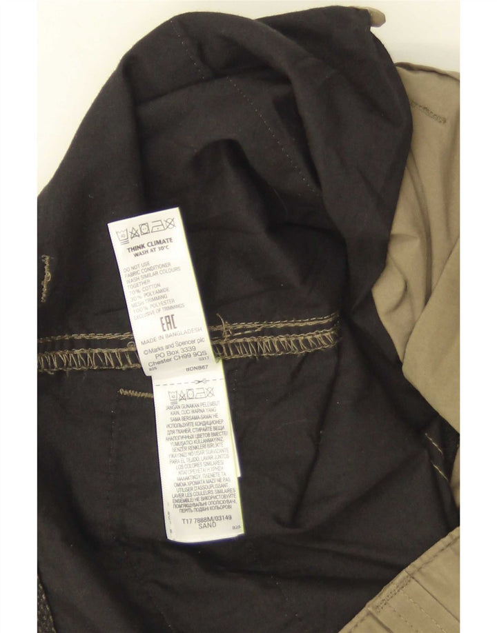 Marks & Spencer Herre Cargo Shorts W34 Large Khaki Bomuld
