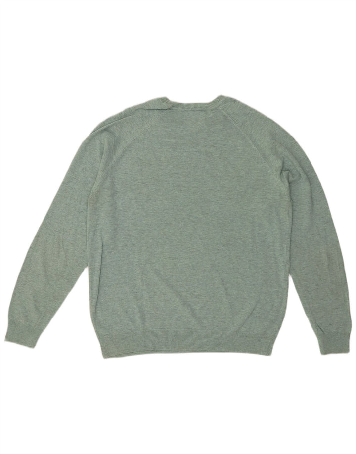 SUPERDRY Herre sweater med rund hals XL Grøn Flecked