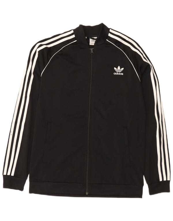 Adidas Drenge Træningsdragt Topjakke 15-16 År Sort Polyester