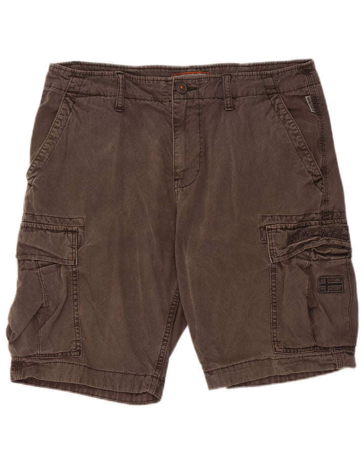 Napapijri Herre Cargo Shorts W32 mellemgrå bomuld