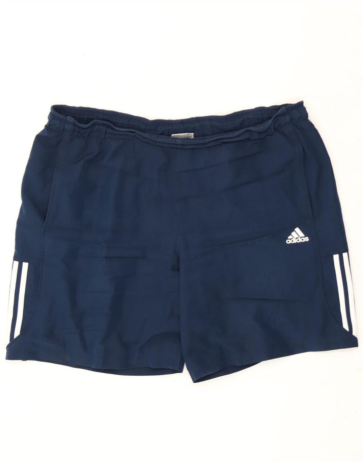 Adidas Herre Climalite Sport Shorts XL Navy Blue Polyester