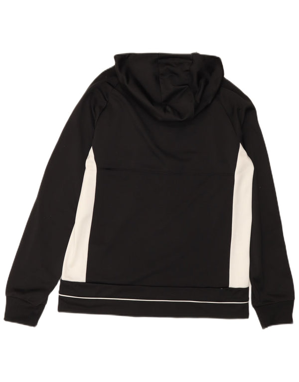 ADIDAS hættetrøje med lynlås til drenge 13-14 år Sort Colourblock Polyester