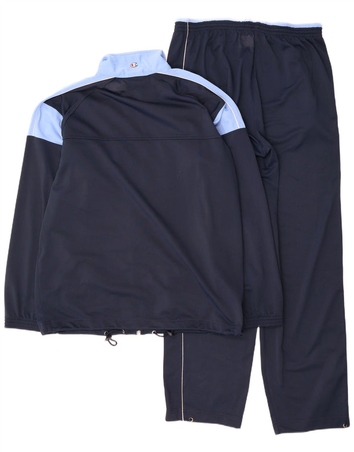Champion fuld træningsdragt til mænd Large Navy Blue Colourblock
