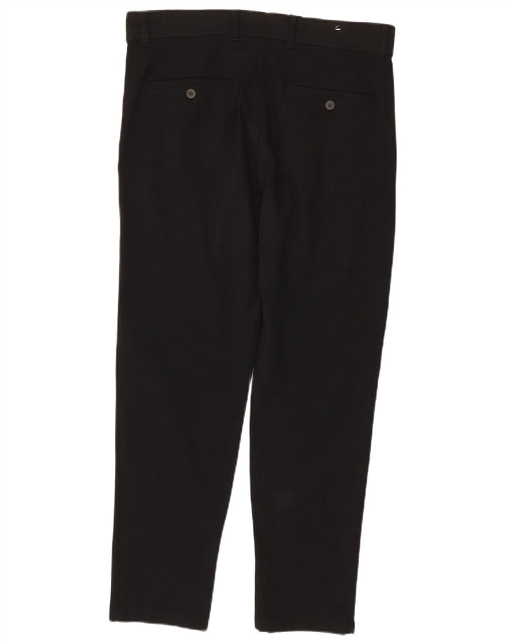 Zara Herre Slim Chino Bukser EU 40 Medium W31 L29 Sort Polyester