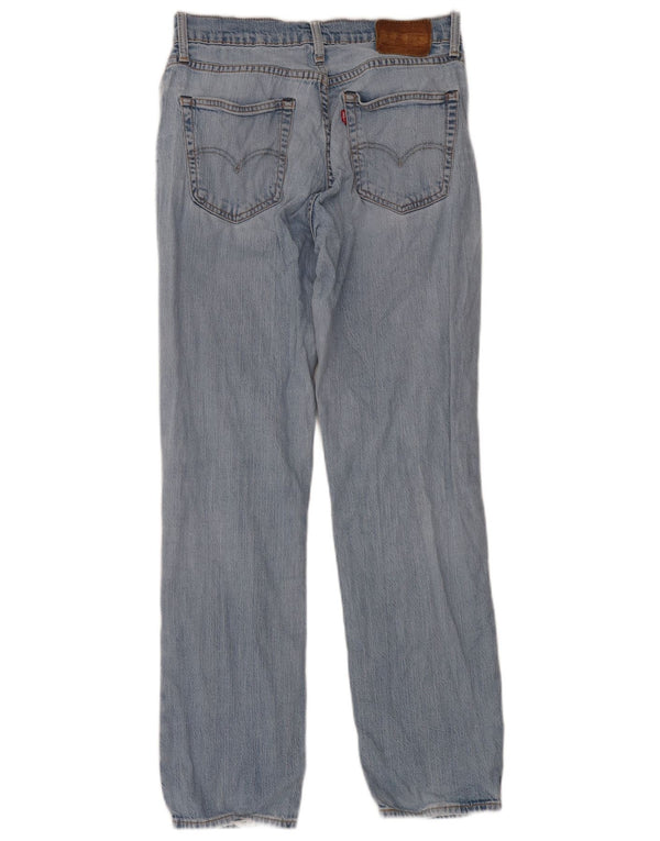 Levi's Men Distressed Straight Jeans W32 L32 Blå Bomuld
