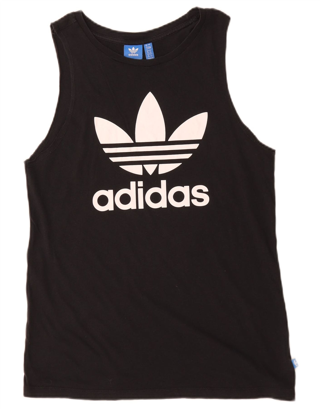 Adidas Dame Grafisk Vest Top UK 8 Lille Sort