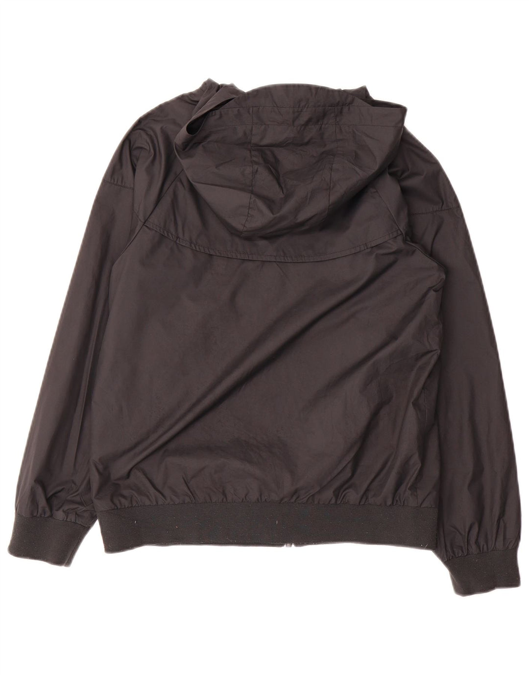 Nike Regnjakke med hætte til kvinder UK 12 Medium Sort Polyester