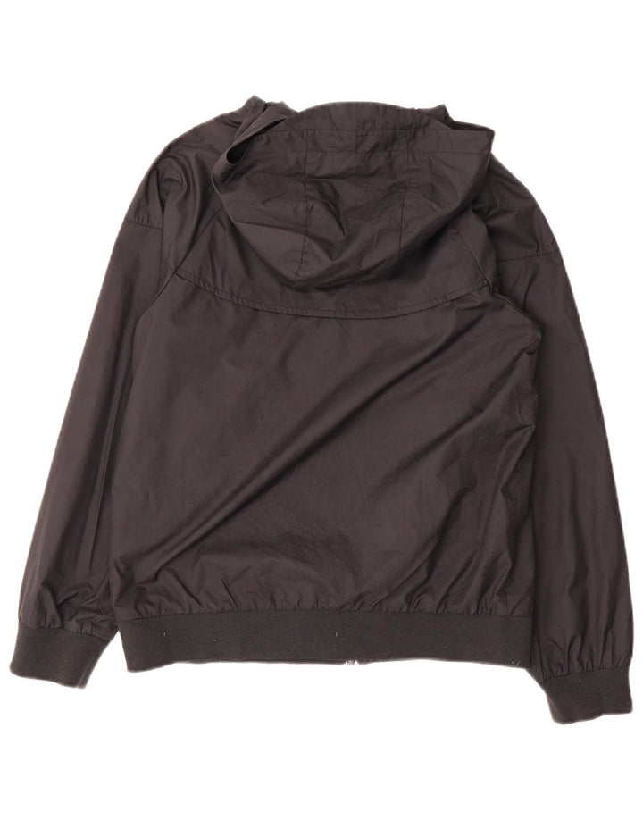 Nike Regnjakke med hætte til kvinder UK 12 Medium Sort Polyester