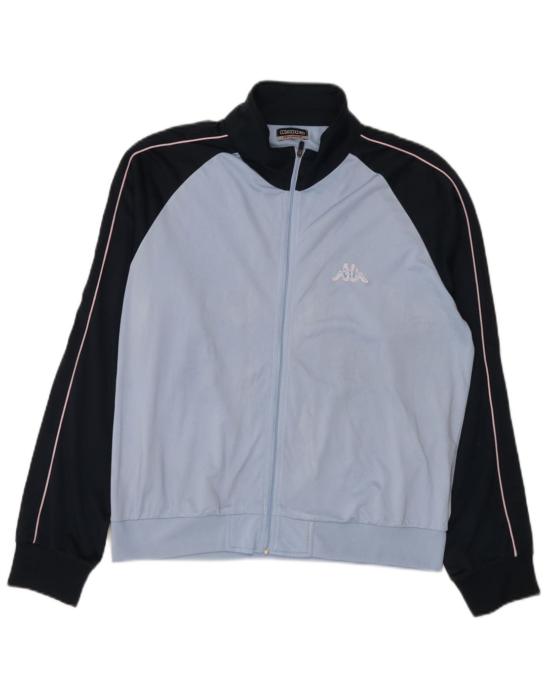 Kappa træningsdragt topjakke til kvinder 2XL Blå Colourblock Polyester