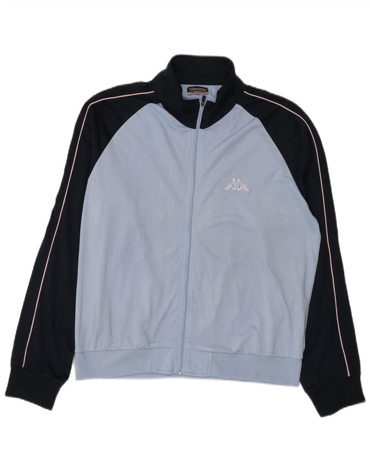 Kappa træningsdragt topjakke til kvinder 2XL Blå Colourblock Polyester