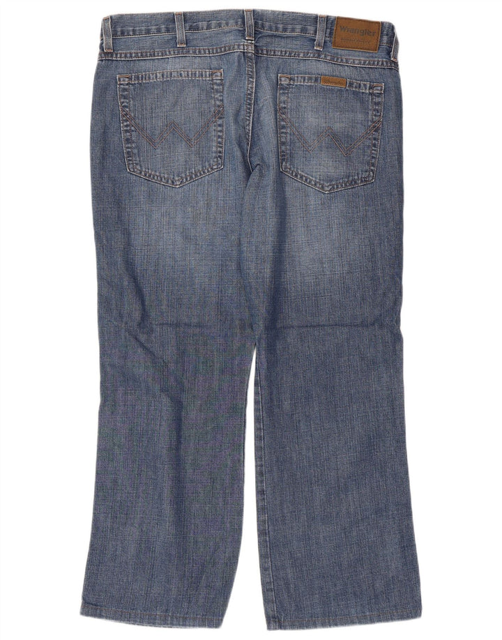 Wrangler Bootcut jeans til mænd W36 L30 blå bomuld