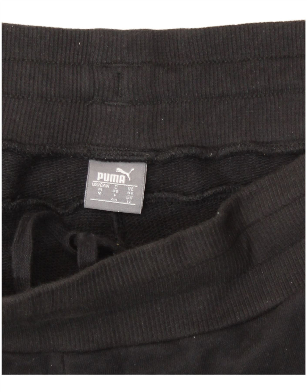 Puma Træningsdragtsbukser til kvinder UK 12 Medium Sort Polyester