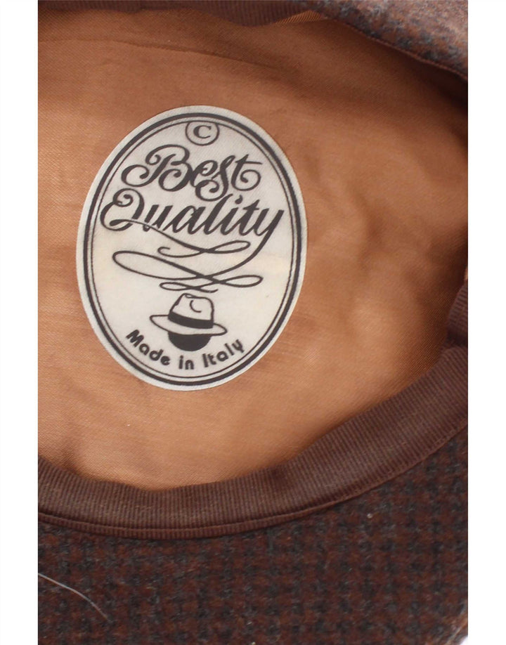 Vintage herre flat cap småbrun tern klassisk