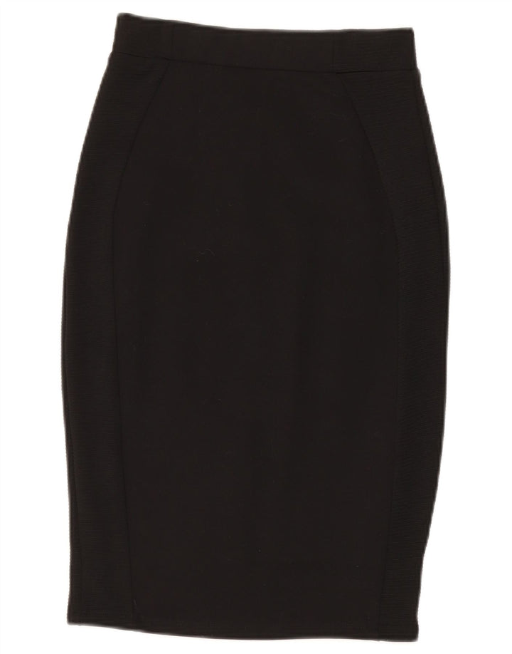 Zara Pencil Nederdel til kvinder XS W24 Sort viskose