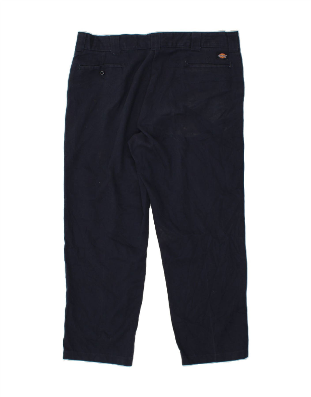 DICKIES Mens Straight Chino Trousers W42 L30  Navy Blue Polyester Vintage Dickies and Second-Hand Dickies from Messina Hembry 