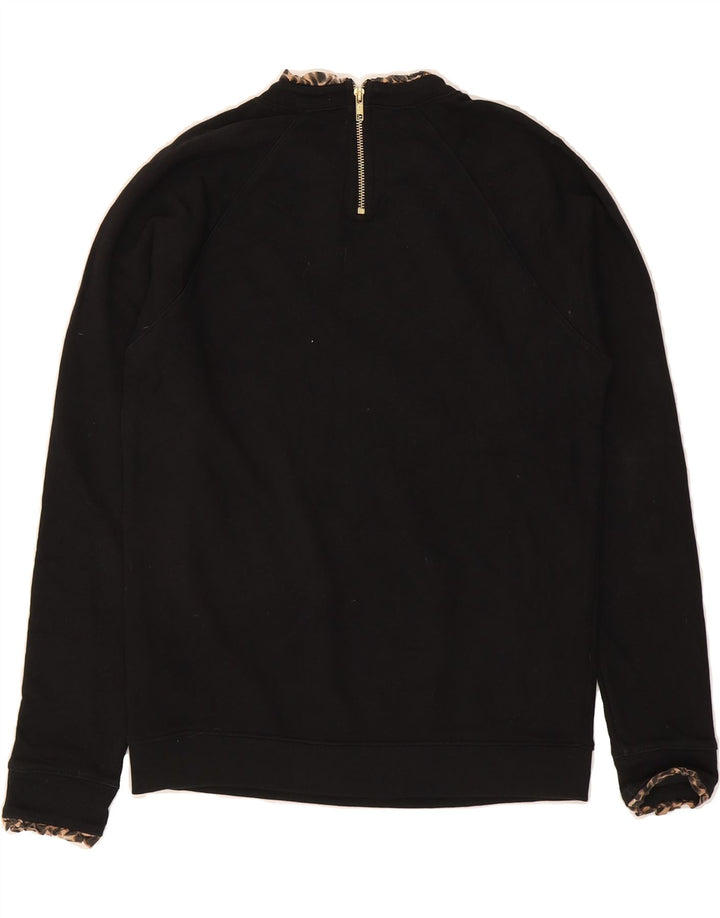 J. CREW Womens Sweatshirt Jumper UK 12 Medium Black Cotton Vintage J. Crew and Second-Hand J. Crew from Messina Hembry 