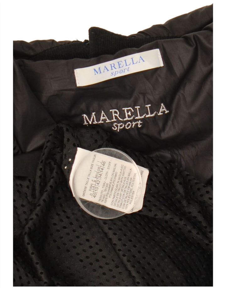 Marella Womens Utility Jacket UK 14 Medium Black Nylon