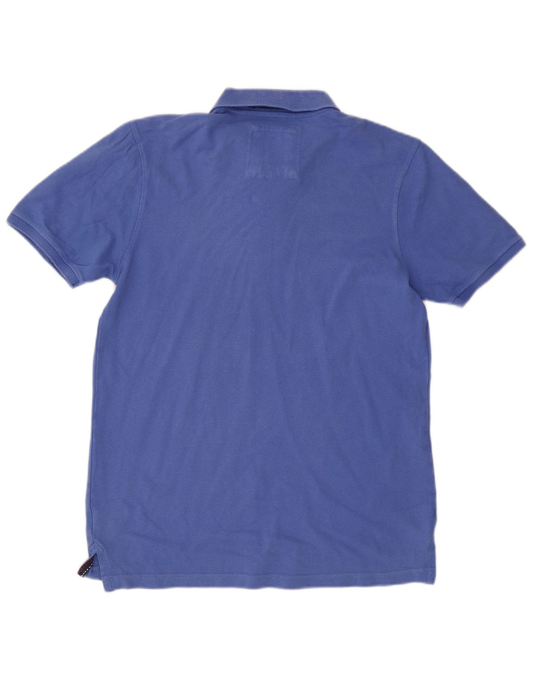 CREW CLOTHING Mens Polo Shirt Medium Blue Cotton