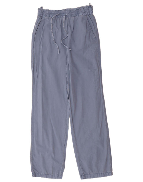 Marks & Spencer Dame Loose Fit Casual Bukser UK 8 Small W28 L29 Blå
