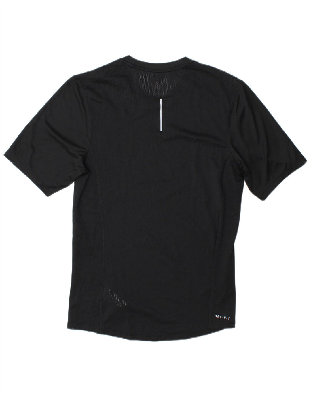 Nike Herre Dri Fit Running T-Shirt Top Lille sort stribet polyester