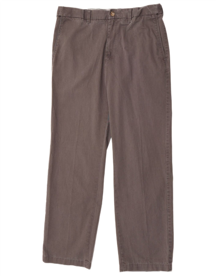 Marks & Spencer Herre Blue Harbor Lige Chinobukser W34 L33 Grå