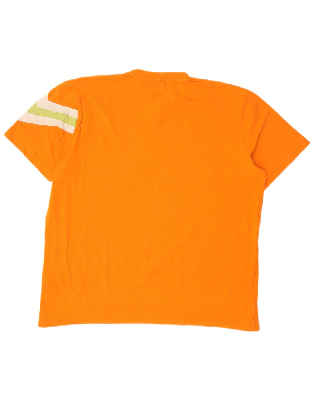 Fila Herre T-Shirt Top XL Orange Colourblock Bomuld